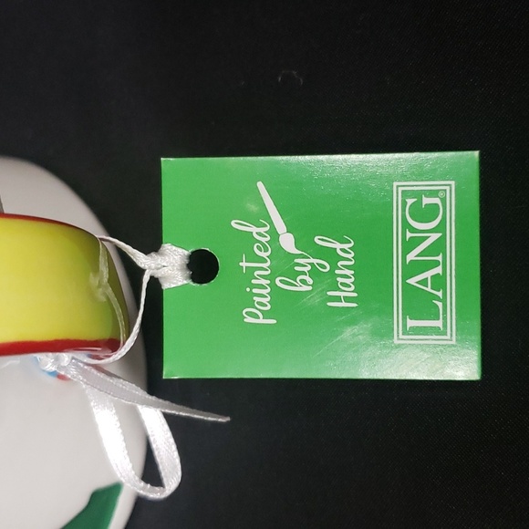 Lang NWT "LUCK" Handpainted Ceramic Mug with Four Leaf Clover - Picture 5 of 6